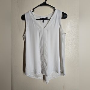 White House Black Market White Button Down Shirt